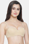 PrettyCat Wired Medium Coverage Push-Up Bra - Skin White — thumbnail 4